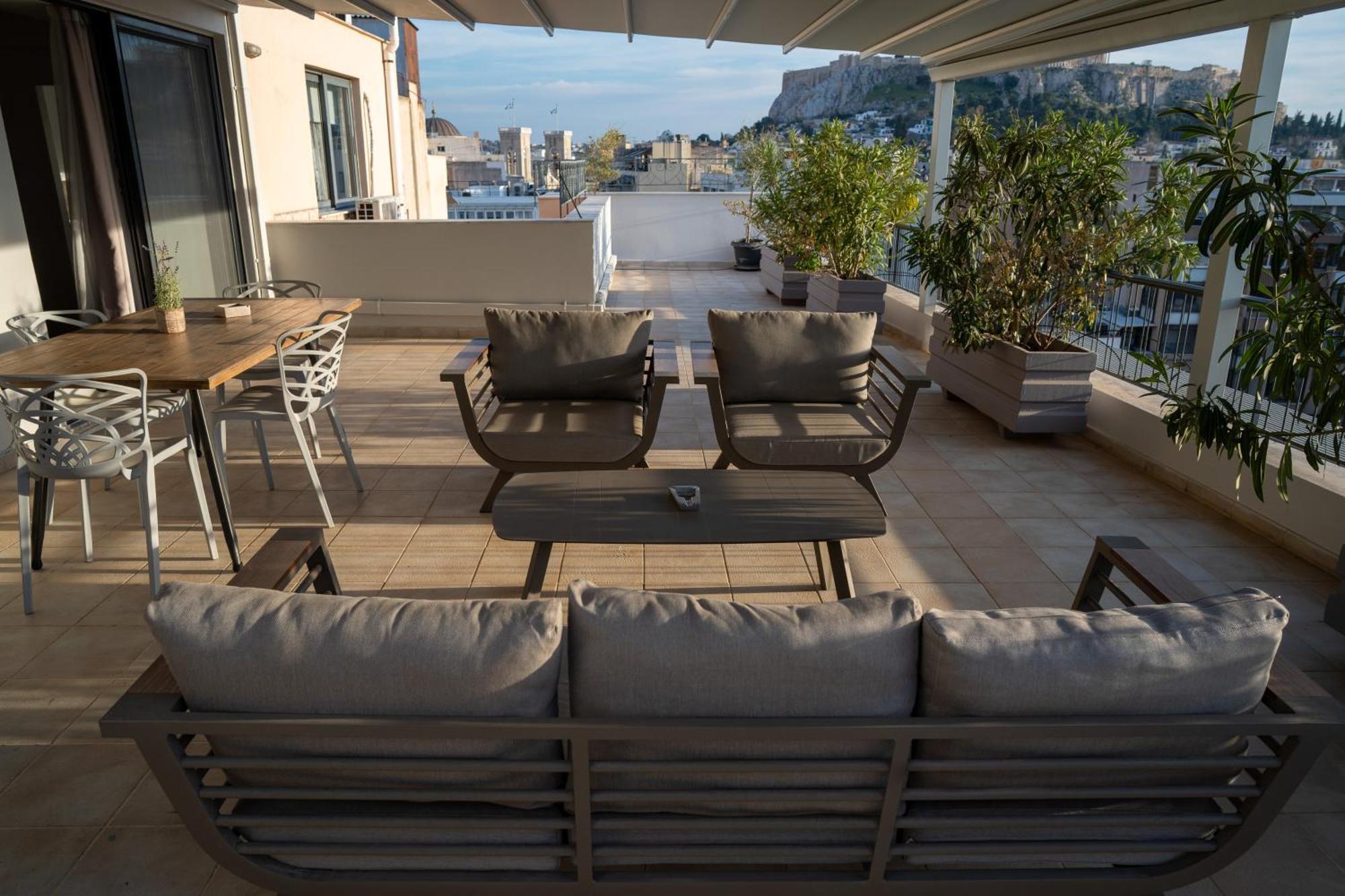 V&V Acropolis View Apartment Aten Exteriör bild