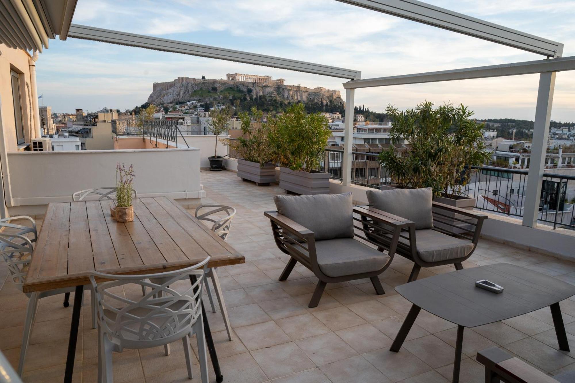 V&V Acropolis View Apartment Aten Exteriör bild